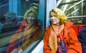 Woman On Tube alone