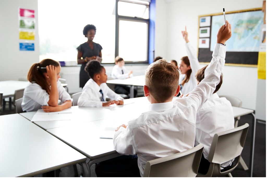 Children in a schoolroom