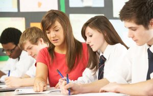 School teacher helps her student