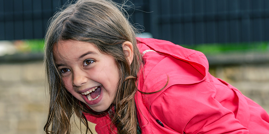 Girl laughing