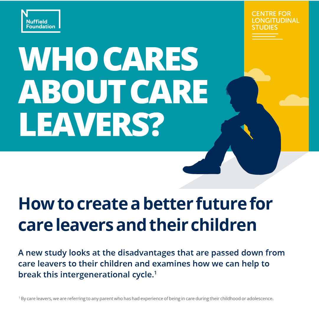 Infographic with the title Who cares about care leavers