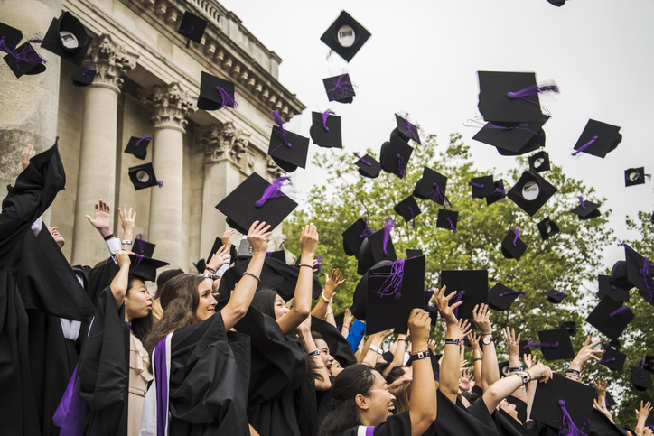 Women graduating